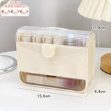 Gaeaspace  -  kawaii Lipstick Case Dustproof with Cover Crids Transparent Lipstick Box Cosmetics Storage Make Up Brush Organizer Display Stand