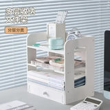 Gaeaspace  -  Desktop Multi-layer Thickened A4 File Rack Sorting Out Student Books and Miscellaneous Items Office Archives Storage Supplies