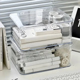 Gaeaspace  -  Multi-Purpose Clear Clamshell Storage Box Stationery Organizer Desk Accessories Office School Supplies