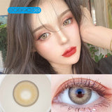 Gaeaspace  -  brown Colored Contact Lenses soft for eyes small Beauty Pupil myopia prescription degree yearly natural new big