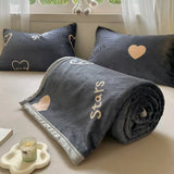 Gaeaspace  -  New Milk Fiber Printed Blanket 300G Cloud Mink Velvet Cover Blanket