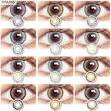 Gaeaspace  -  1 Pair/2pcs Fashion Lenses Blue Puple Gray Contact Lenses for Eyes Beauty Lenses Eye Color Comestic Natural Pupil Yearly