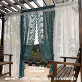 Gaeaspace  -  European style garden lace gauze curtain  curtains for bedroom  curtains for living room luxury Home decoration