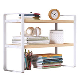 Gaeaspace  -  Shelf Desktop Storage  Bookshelf Student Document Shelf  Computer Racks Tiered Cabinet Office Accessories Stationery Holder