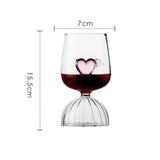 Gaeaspace  -  1 PC New Creative 3D Rose Champagne Flute Custom Wine Glass Goblet Tumbler Mug Cup with Rose Inside Lovely Glassware Gift