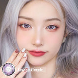 Gaeaspace  -  2PCS/Pair Purple Lenses For Eyes Anime Accessories Beauty Contact Lenses Pupils Makeup Natural Eye Color Lens Cosplay