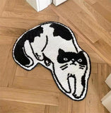 Gaeaspace  -  Nordic Special-Shaped Flocking Carpet, Cartoon, Dirt-Resistant, Bedside, Bedroom Floor Mat Bathroom Absorbent Non-slip Foot Mat