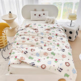 Gaeaspace  -   New Children's Summer Quilt Knitted Cotton Summer Quilt Kindergarten Duvet Ice Cream Summer Quilt Airable Cover