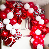 Gaeaspace  -  Christmas Balloon Garland Arch Matte  Blloon Red Blue White Balloons Arch Set Merry Christmas Decoration Gifts New Year Balloon