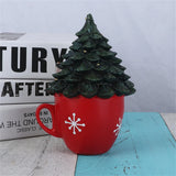 Gaeaspace  -  New Small Animal Christmas Cup Night Light Resin Crafts Home Desktop Christmas Tree Light String Decoration Ornaments