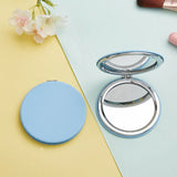 Gaeaspace  -  Mini PU Makeup Mirror Magnify Foldable Double Pocket Small Makeup Mirror for Travel Beauty Cosmetic Tool