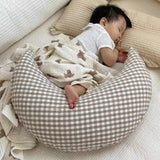 Gaeaspace  -  INS Baby Moon Soothing Pillow Plaid Super Soft Children's Sleeping Breastfeeding Cushion Newborn Bedding Decoration 60cm