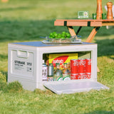 Gaeaspace  -  Camping storage box, trunk organizer, camping picnic camping box, car folding outdoor bench and chopping board