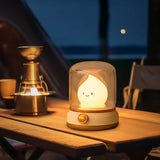 Gaeaspace  -  Candle Night Light Cute Kerosene Lamp Desktop LED Decorative Light USB Rechargeable Night Light Bedroom Creative Children's Gift