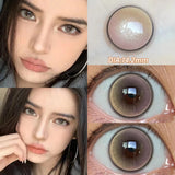 Gaeaspace  -  Pink Contact Lenses Myopia Color Contact Lenses for Eye with Diopters Natural Grey Brown Eye Color Lenses Blue Lens 2PCS