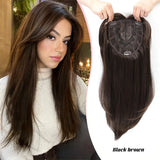 Gaeaspace  -  Synthetic False Bangs Clip-In Bangs Extension Natural Neat Fake Fringe Topper Hairpiece Invisible Clourse Hairpieces