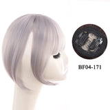 Gaeaspace  -  Synthetic Topper Hairpiece False Bang Clip-In Bangs Extension Natural Fake Fringe Invisible Clourse Hairpiece for Women