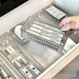 Gaeaspace  -  Clear Plastic Drawer Organizers Set Versatile Bathroom and Vanity Drawer Organizer Trays Storage Bins for Makeup Kitchen Gadgets