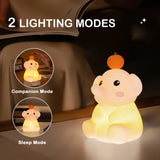 Gaeaspace  -  Children Silicone Night Light Cute Elephant Baby Dimmable Timed Sleeping Night Lamp for Bedside Bedroom Decoration Gift Birthday