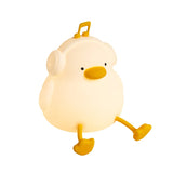 Gaeaspace  -  Musical Duck Night Lamp Cute Silicone Duck Night Lamp Touch Warm Light USB Charging Timer Room Decoration Creative Children Gift