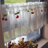 Gaeaspace  -  Small fresh short curtain kitchen half curtain curtain head cover coffee shop window decoration