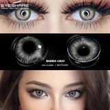 Gaeaspace  -  1 Pair Colored Contact Lenses Natural Look Fast Delivery Brown Eye Lenses Gray Contact Green Eye Lenses Blue Lenses