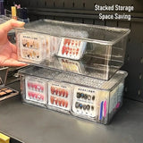 Gaeaspace  -  Clear Press On Nails Storage Box Nail Art Display Box Fake Nail Art Organizer Holder for Nail Salon Portable Craft Storage Box