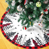 Gaeaspace  -  90/120cm Christmas Tree Skirts Plush Mat Christmas Decor for Home Tree Surround Base Mat Xmas Ornament New Year Gift