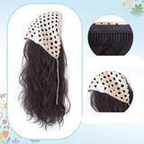 Gaeaspace  -  Curly Hair Wigs for Woman Long Wavy  Synthetic Hair for Daily Use 가발모자  Wig Cap ウィッグ Natural Free Wigs