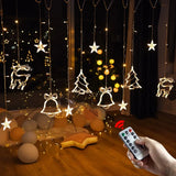 Gaeaspace  -  Christmas Decor String Garland Curtain Light LED For Wedding Home Christmas Tree Ornament Navidad Xmas Gift New Year