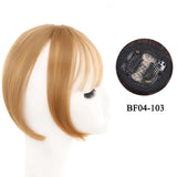 Gaeaspace  -  Synthetic Topper Hairpiece False Bang Clip-In Bangs Extension Natural Fake Fringe Invisible Clourse Hairpiece for Women