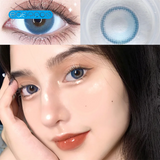 Gaeaspace  -   Half sugar Pink Colored Contact Lenses Soft For Eyes Small Beauty Pupil Myopia Prescription Degrees Yearly Natural New