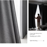 Gaeaspace  -  Thickened shading insulation living room curtains home bedroom double open sunshade curtain Modern American Luxury Drapes