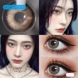 Gaeaspace  -  Gardenia pear brown Colored Contact Lenses soft for eyes small Beauty Pupil myopia prescription degree yearly natural new big