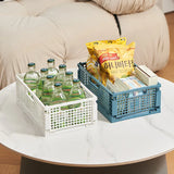 Gaeaspace  -  Creative Cosmetic Rack Storage Basket Foldable Storage Boxes Student Desktop Collapsible Crate Fruit Snack Organizer Stationery