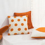 Gaeaspace  -  Home pillow orange modern ins flannel Mao Jinxiu sofa bedside cushion pillow cover