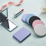 Gaeaspace  -  Mini PU Makeup Mirror Magnify Foldable Double Pocket Small Makeup Mirror for Travel Beauty Cosmetic Tool