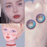 Gaeaspace  -  1 Pair Anime Contact Lenses For Eyes New Color Contact Anime Girl Colored Lenses Beauty Natural Color Lens Eyes Cosplay