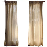 Gaeaspace  -  Modern Natural Linen Curtains for Living Room Bedroom Solid Color Cotton Hemp Curtain Tulle Fabric Gauze Semi-shading Ramie Yarn