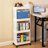 Gaeasapce  -  Movable Trolley Storage Rack Office Desk File Rack Home Snacks Sundry Storage Rack Study Room Magazine Book Organize Rack