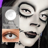 Gaeaspace  -  Halleoween Contact Lens Amine Cosplay Lenses Black Out Cosplay Color Contact Lenses for Eyes Party Make Up Manson Lenses