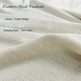 Gaeaspace  -  French Light Luxury 3D Diatom Texture Cream Cloth Curtains 70% Shading Window Drapes For Living Room Bedroom Villa Home Decor