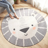 Gaeaspace  -  Nordic Style Carpets for Living Room Cartoon Bedroom Decor Round Carpet Large Area Children Floor Mat Home Thicken Plush Rug