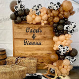 Gaeaspace  -  Cow Balloons Garland Arch Kit Cowboy Cowgirl Theme Party Decorations for Baby Shower Birthday Farm Western Theme Party Supplies