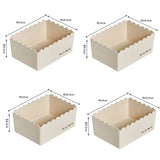 Gaeaspace  -  4pcs Desktop Storage Box Cosmetic Organizer Plastic Storage Box Sundries Snack Storage Basket Bathroom Kitchen Organization Box