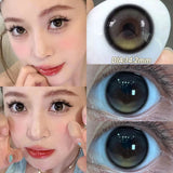 Gaeaspace  -  Pink Contact Lenses Myopia Color Contact Lenses for Eye with Diopters Natural Grey Brown Eye Color Lenses Blue Lens 2PCS