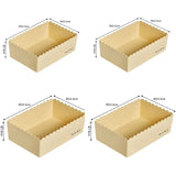 Gaeaspace  -  4pcs Desktop Storage Box Cosmetic Organizer Plastic Storage Box Sundries Snack Storage Basket Bathroom Kitchen Organization Box