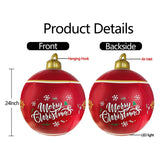 Gaeaspace  -  60CM Outdoor Christmas Inflatable Decorated Ball Made PVC Giant Light Glow Large Balls Tree Decorations Outdoor Toy Ball