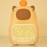 Gaeaspace  -  Capybara Night Light Children Alarm Clock Night Lamp Cute Shape Charging Timing Snooze Lighting Desktop Decoration Children Gift