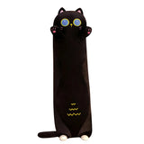 Gaeaspace   -  Long Black Cat Pillow Cute Big Size Animals Plushes Cat Throw Pillow Cushion Home Decor Kids Toys